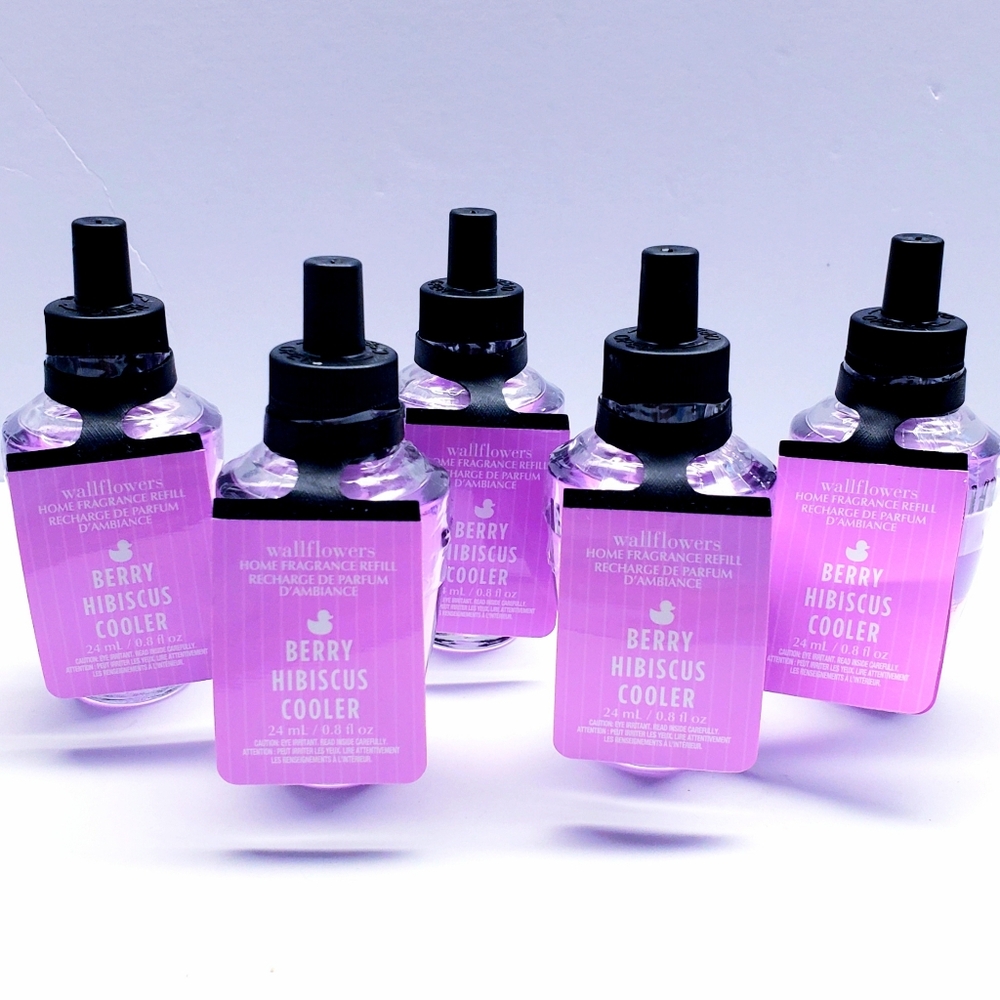 Bath & Body Works BERRY HIBISCUS COOLER Wallflowers Home Fragrance Refill(5 Pcs)